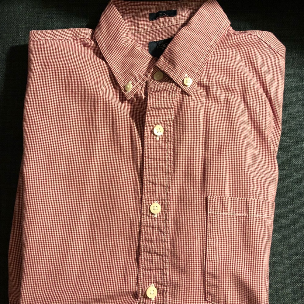 J. Crew Micro Gingham Shirt